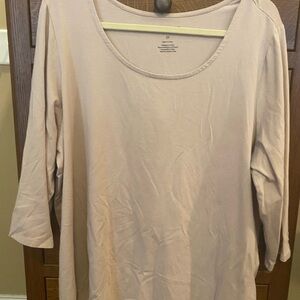 Jones New York Light Beige Blouse